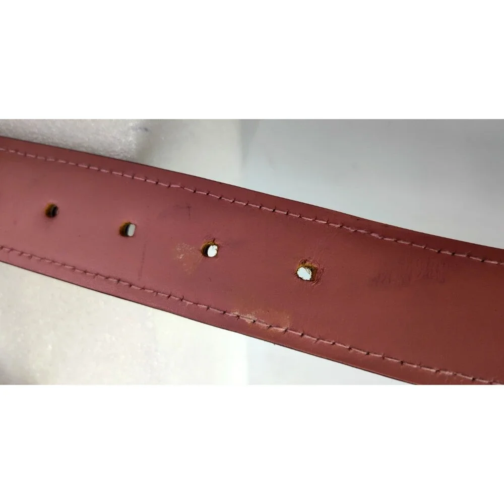 DRUH Mens Black Leather  Belt Size 30